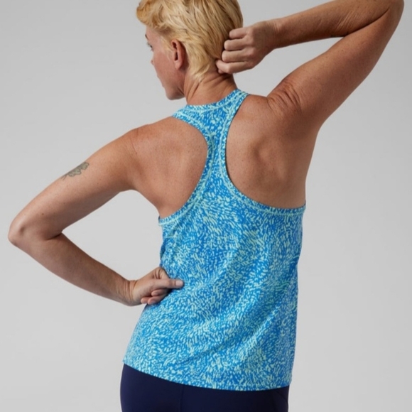 Athleta Blue and Green Relaxed Tank Top - Picture 8 of 8